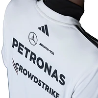 Maillot réplique de pilote l'équipe Mercedes-AMG Petronas F1 blanc adidas pour homme