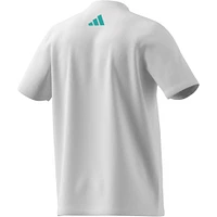 T-shirt adidas blanc pour homme avec imprimé graphique Mercedes-AMG Petronas F1 Team Fan Wear DNA Alphaskin