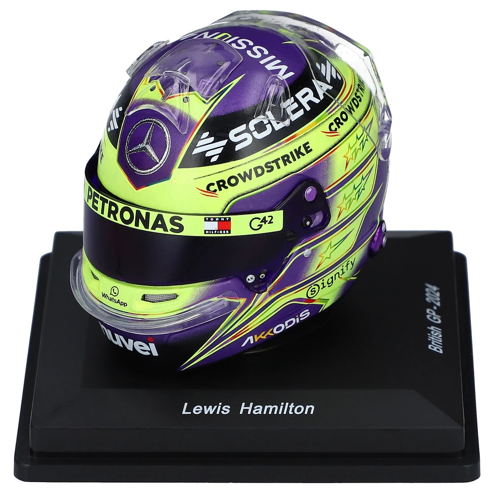 Spark Models Lewis Hamilton Mercedes-AMG Petronas F1 Team British GP 2024 Mini Helmet