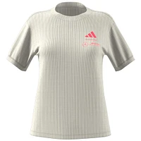 Women's adidas  White Mercedes-AMG Petronas F1 Team 2025 Miami Grand Prix Pack Ribbed T-Shirt
