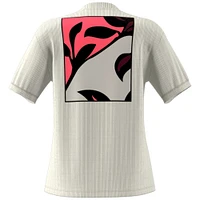 Women's adidas  White Mercedes-AMG Petronas F1 Team 2025 Miami Grand Prix Pack Ribbed T-Shirt
