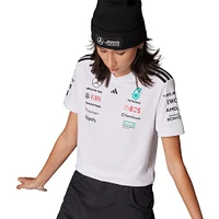 Women's adidas White Mercedes-AMG Petronas F1 Team Driver Wear Replica Jersey