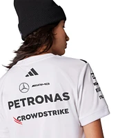 Women's adidas White Mercedes-AMG Petronas F1 Team Driver Wear Replica Jersey