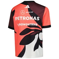 Youth adidas  Dark Red Mercedes-AMG Petronas F1 Team 2025 Miami Grand Prix Driver Replica Jersey