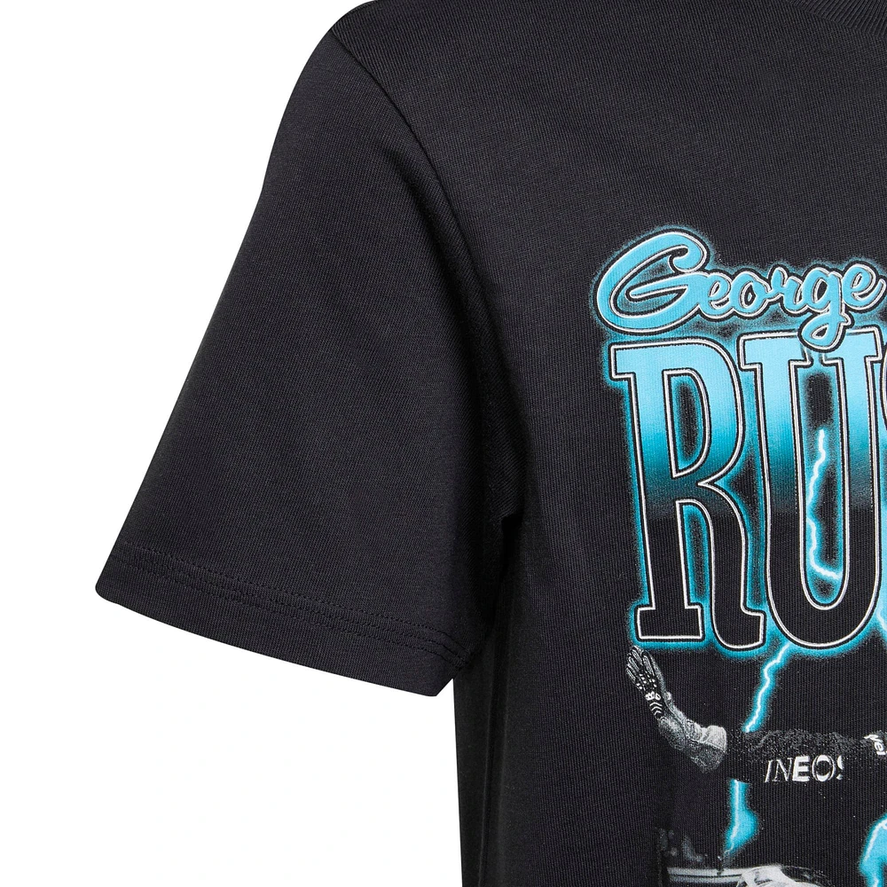 Youth adidas George Russell Black Mercedes-AMG Petronas F1 Team Driver Wear Graphic T-Shirt