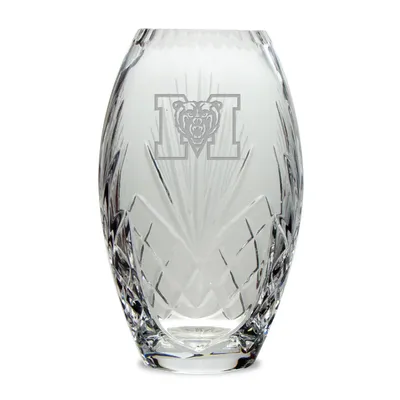 Mercer Bears 10'' Full Leaded Crystal Vase