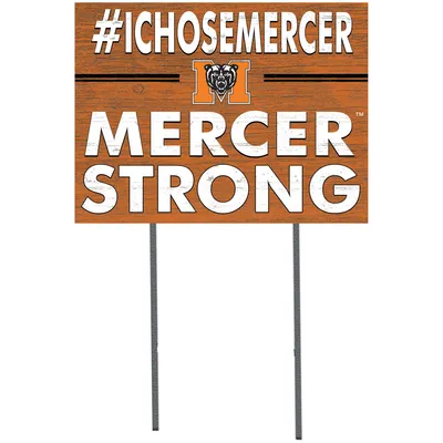 Mercer Bears 18'' x 24'' I Chose Lawn Sign