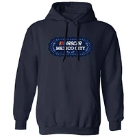 Men's NASCAR Navy Mexico City Race Logo Pullover Hoodie
