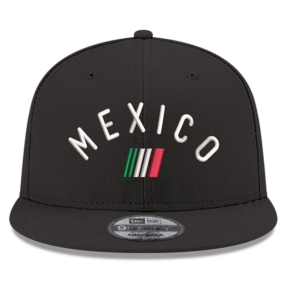 Men's New Era Black NASCAR Mexico City Race 9FIFTY Snapback Hat