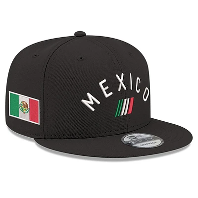 Men's New Era Black NASCAR Mexico City Race 9FIFTY Snapback Hat