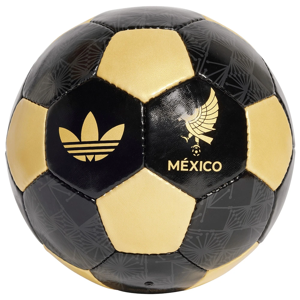 Men's adidas Black/Gold Mexico National Team 2025 Third Jersey Soccer Ball