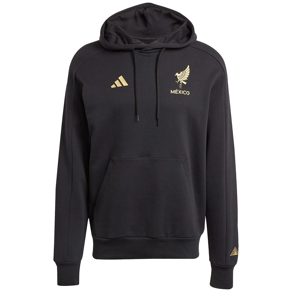 Men's adidas Black Mexico National Team 2025 Third Jersey DNA Pullover Hoodie