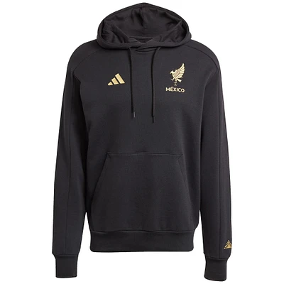 Men's adidas Black Mexico National Team 2025 Third Jersey DNA Pullover Hoodie