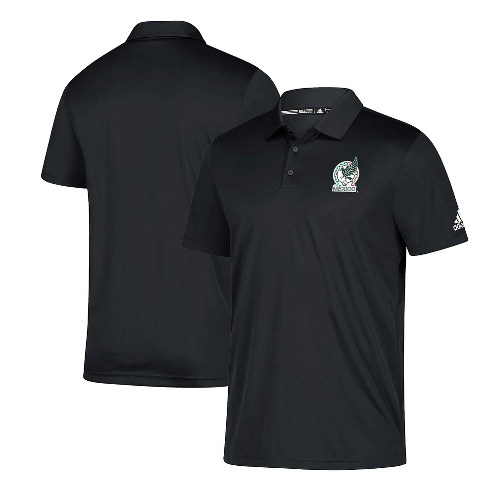 Polo adidas noir pour homme de l'équipe nationale mexicaine Grind climalite