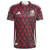 Maillot adidas bordeaux authentique pour homme de l'équipe nationale du Mexique 2024 domicile