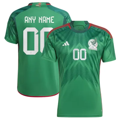 Lids Mexico National Team adidas 2022/23 Home Authentic Custom Jersey -  Green