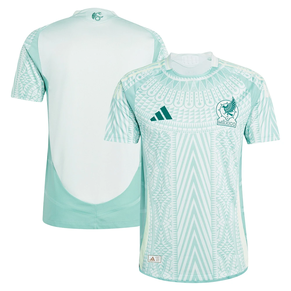 Maillot adidas vert authentique pour homme de l'équipe nationale du Mexique 2024 extérieur