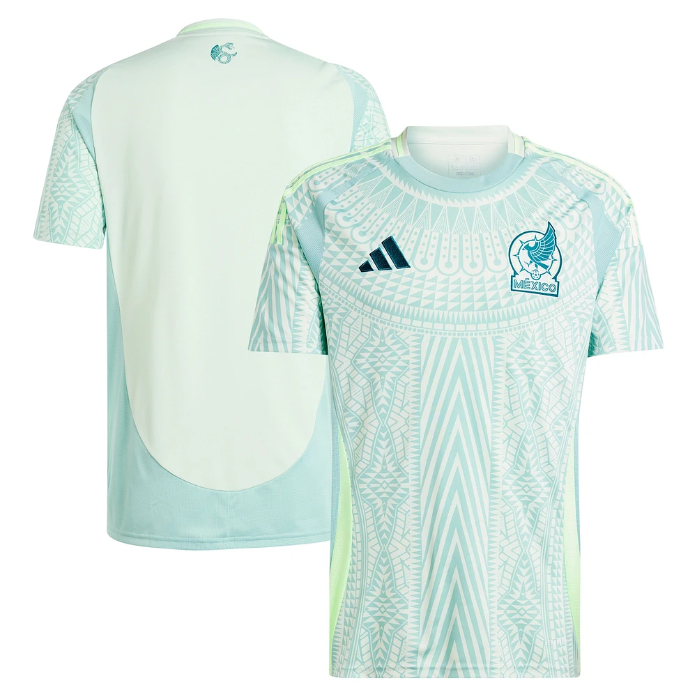 Maillot adidas vert pour homme de l'équipe nationale du Mexique 2024 extérieur, réplique