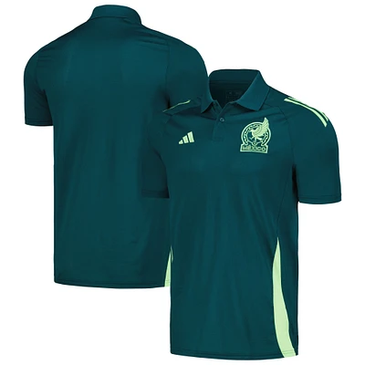 Polo raglan vert adidas pour homme de l'équipe nationale du Mexique 2024