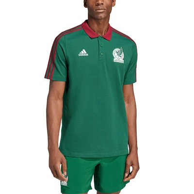 Polo vert adidas DNA AEROREADY de l'équipe nationale du Mexique pour hommes