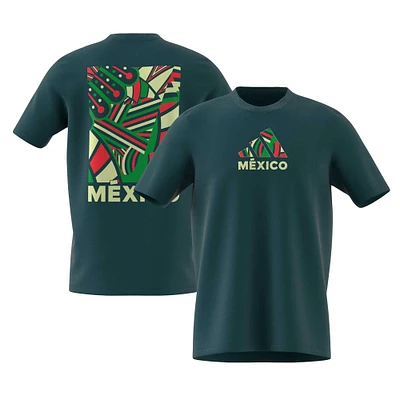 T-shirt de supporter l'équipe nationale du Mexique adidas vert pour hommes