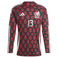 Men's adidas Guillermo Ochoa Burgundy Mexico National Team 2024 Home Replica Player Long Sleeve Jersey