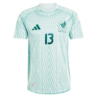 Maillot de joueur authentique extérieur l'équipe nationale du Mexique 2024 adidas Guillermo Ochoa vert pour homme