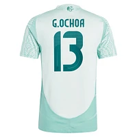 Maillot de joueur authentique extérieur l'équipe nationale du Mexique 2024 adidas Guillermo Ochoa vert pour homme