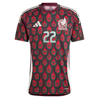 Maillot de joueur réplique domicile l'équipe nationale du Mexique 2024 adidas Hirving Lozano bordeaux pour homme