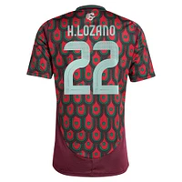 Maillot de joueur réplique domicile l'équipe nationale du Mexique 2024 adidas Hirving Lozano bordeaux pour homme