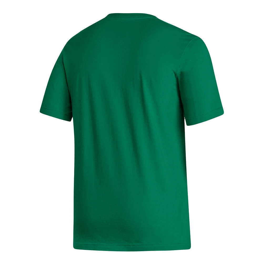 T-shirt adidas Kelly Green avec écusson de l'équipe nationale du Mexique pour hommes