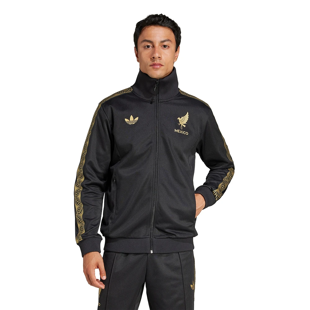 Men's adidas Originals Black Mexico National Team 2025 Third Jersey Culturewear Full-Zip Track Jacket