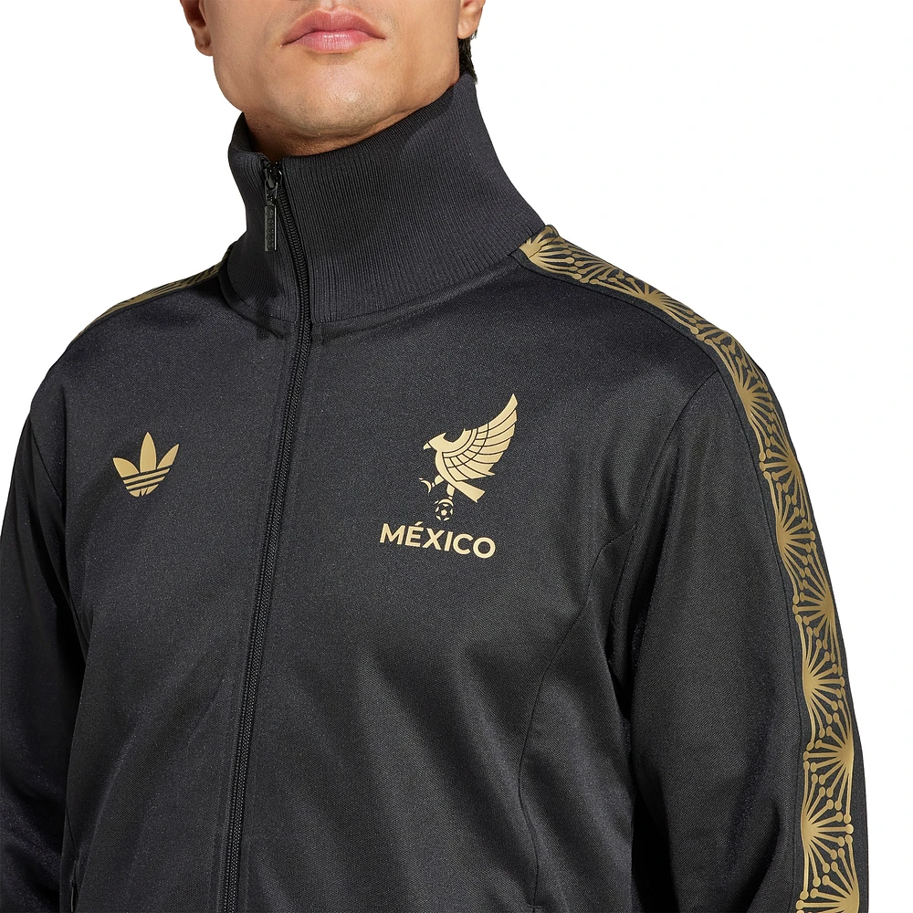 Men's adidas Originals Black Mexico National Team 2025 Third Jersey Culturewear Full-Zip Track Jacket