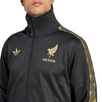 Men's adidas Originals Black Mexico National Team 2025 Third Jersey Culturewear Full-Zip Track Jacket