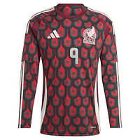 Men's adidas Raul Jimenez Burgundy Mexico National Team 2024 Home Replica Player Long Sleeve Jersey