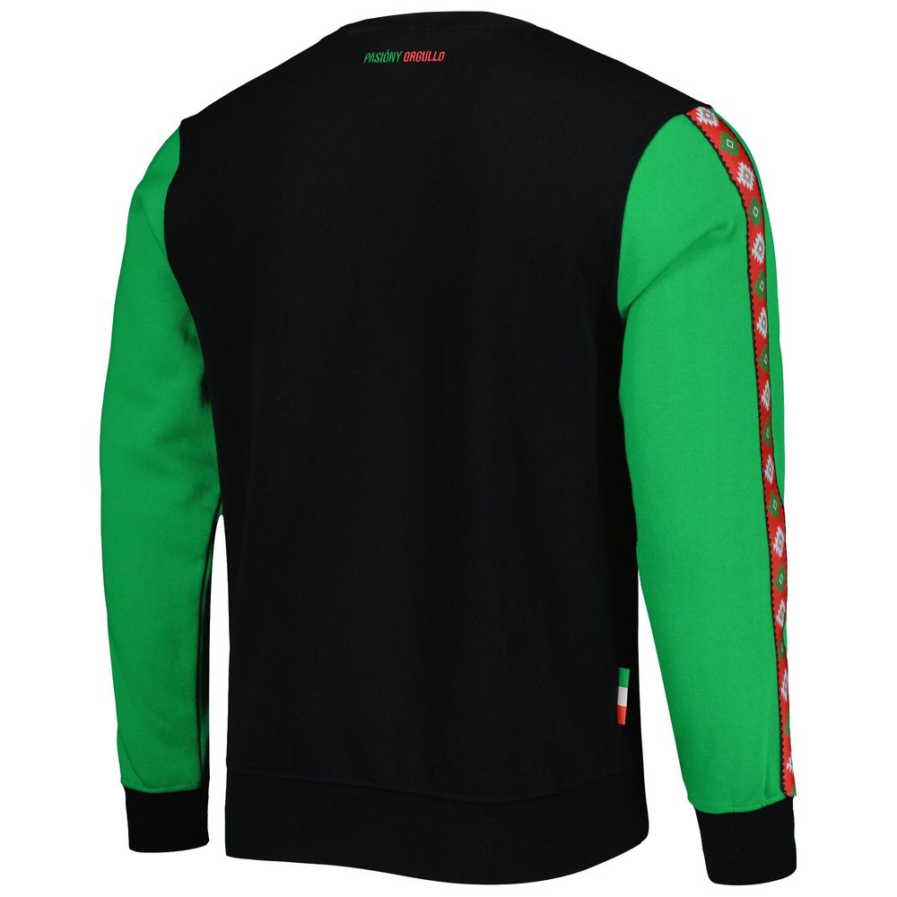 Men's Black Mexico National Team Taped Pullover Sweatshirt