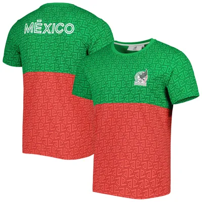 Mexico National Team Block West Logo T-Shirt - Green/Red