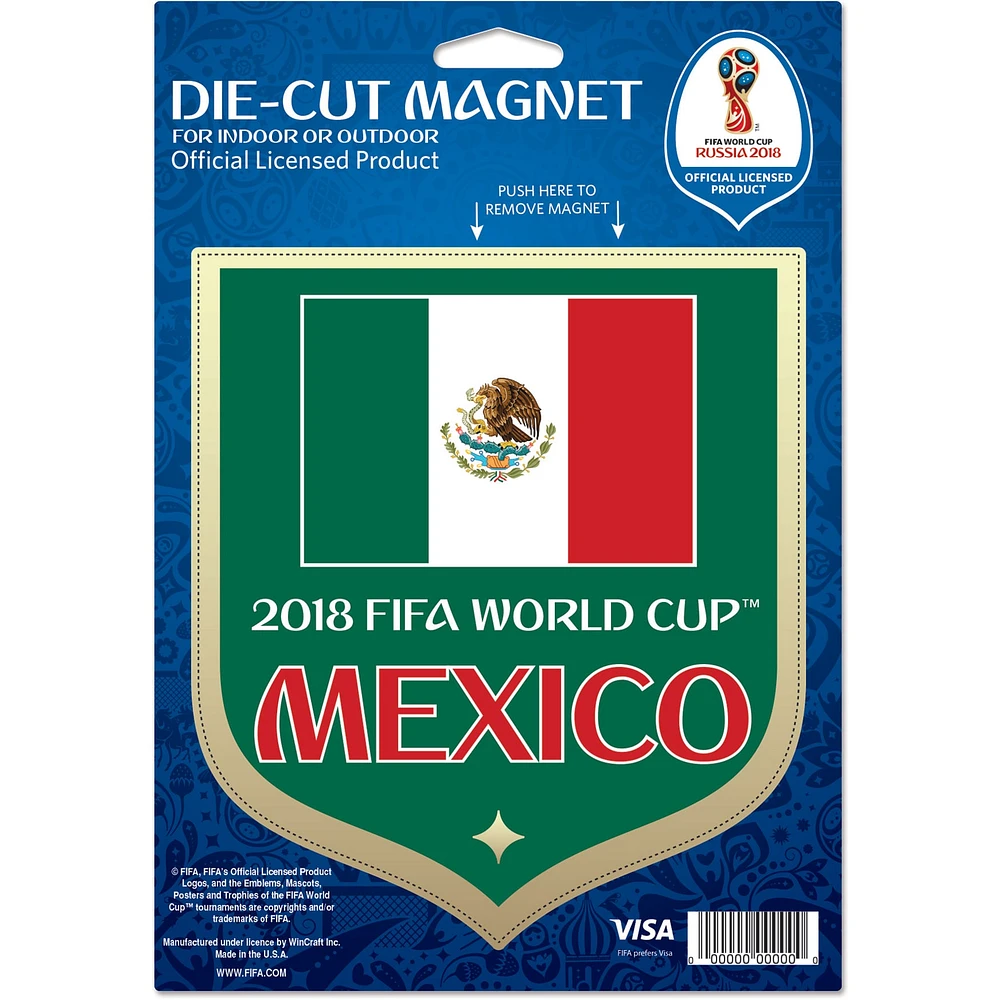 WinCraft Mexico National Team 2018 FIFA World Cup 6" x 9" Logo Car Magnet