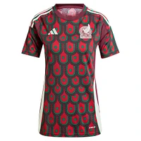 Maillot adidas bordeaux pour femme de l'équipe nationale du Mexique 2024 domicile réplique