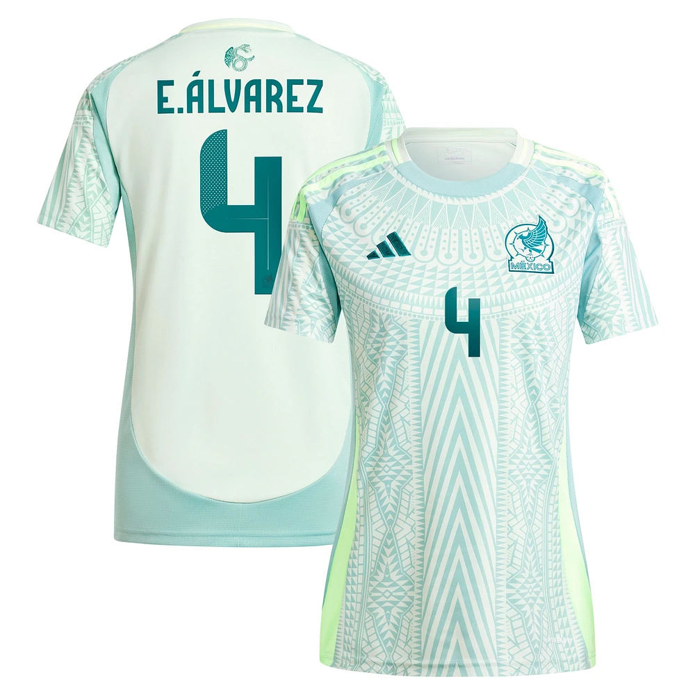 Maillot de joueur réplique extérieur l'équipe nationale du Mexique 2024 adidas Edson Alvarez vert pour femme