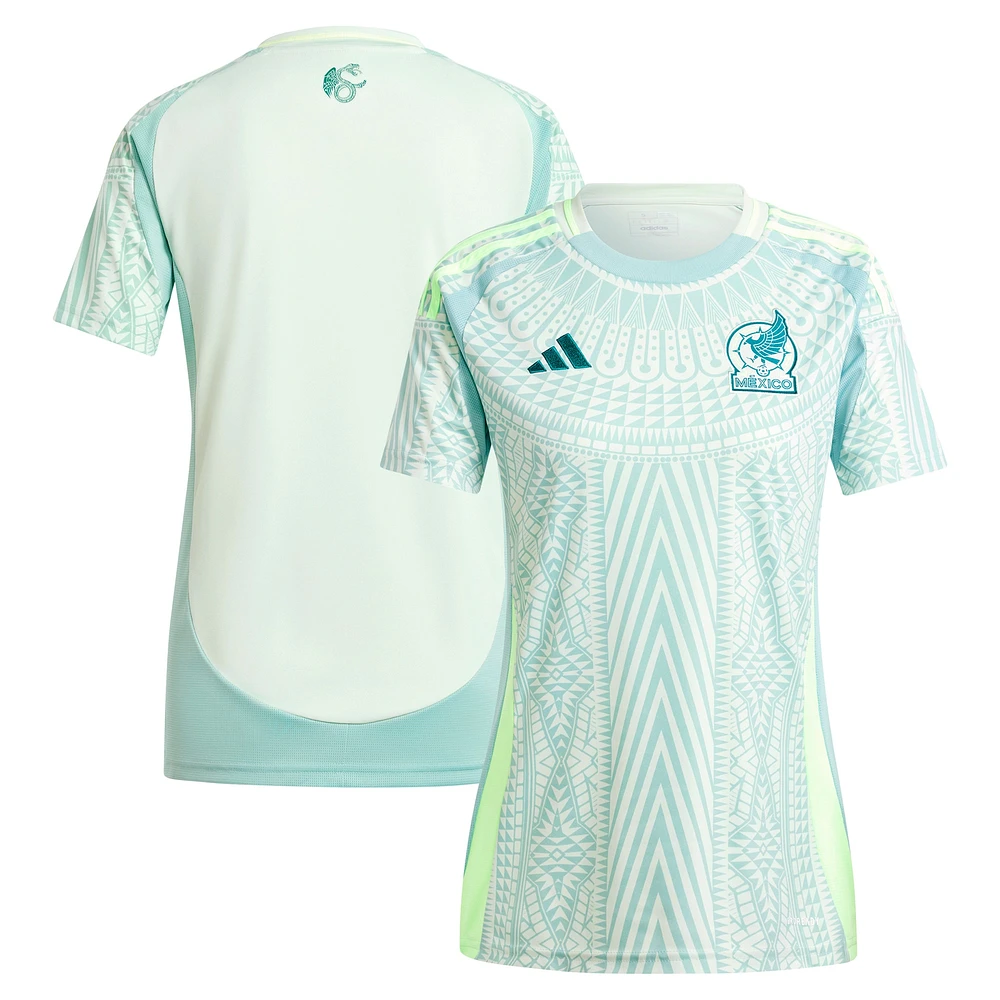 Maillot adidas vert pour femme de l'équipe nationale du Mexique 2024 extérieur, réplique