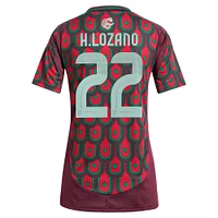 Maillot de joueur réplique à domicile l'équipe nationale du Mexique 2024 adidas Hirving Lozano vert pour femme