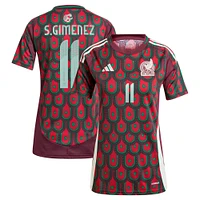 Maillot de joueur réplique domicile l'équipe nationale du Mexique 2024 adidas Santiago Giménez vert pour femme