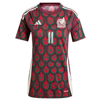 Maillot de joueur réplique domicile l'équipe nationale du Mexique 2024 adidas Santiago Giménez vert pour femme