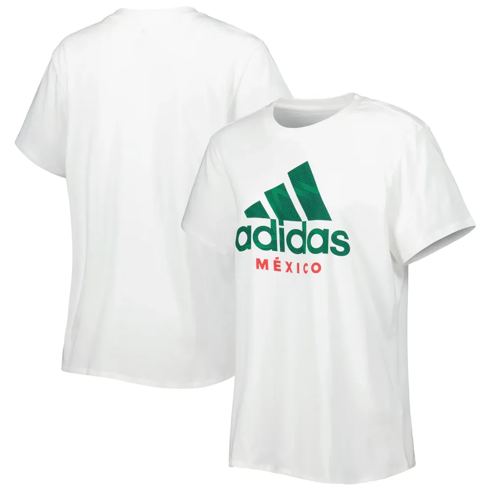 T-shirt ADN de l'équipe nationale du Mexique adidas pour femme, blanc