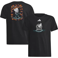 T-shirt adidas noir pour jeunes De l'équipe nationale du Mexique Día Los Muertos Mariachi