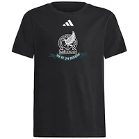 T-shirt adidas noir pour jeunes De l'équipe nationale du Mexique Día Los Muertos Mariachi