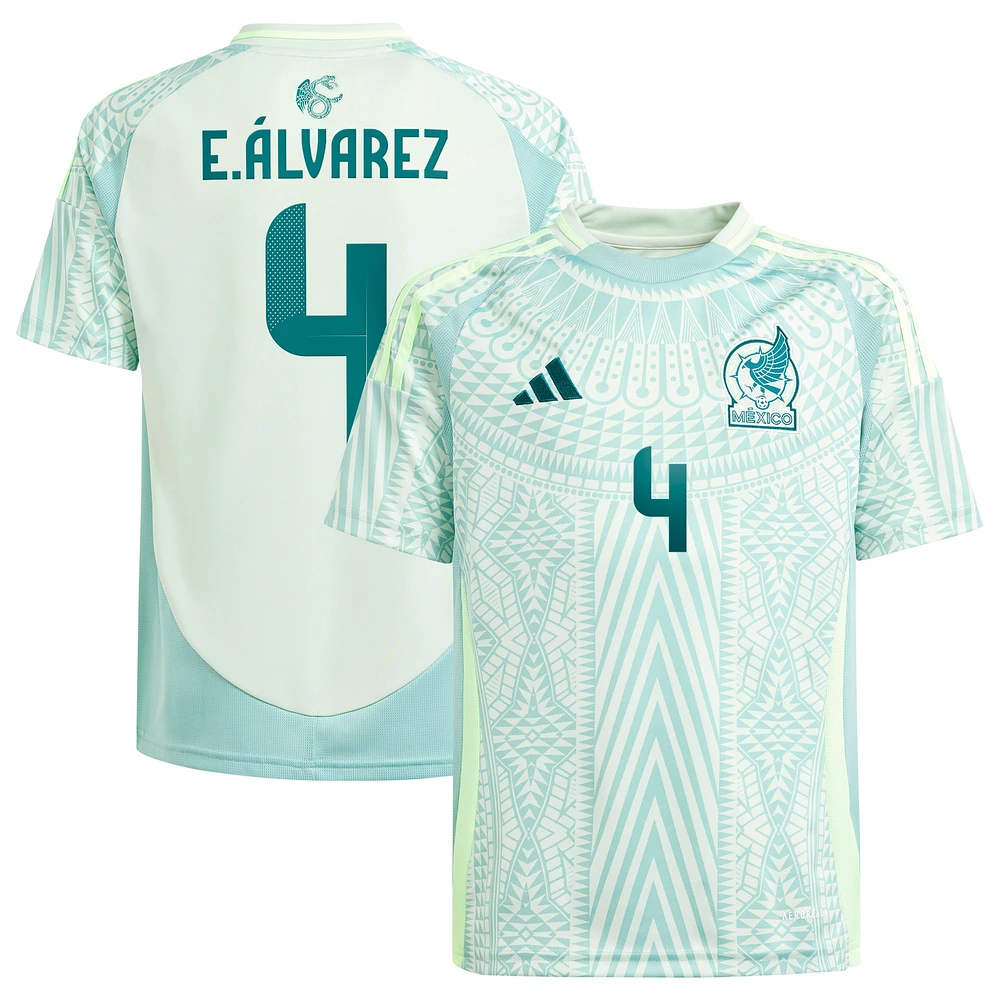 Maillot de joueur réplique extérieur l'équipe nationale du Mexique 2024 adidas Edson Alvarez vert pour jeune