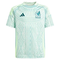 Maillot adidas vert pour jeunes de l'équipe nationale du Mexique 2024, réplique extérieure