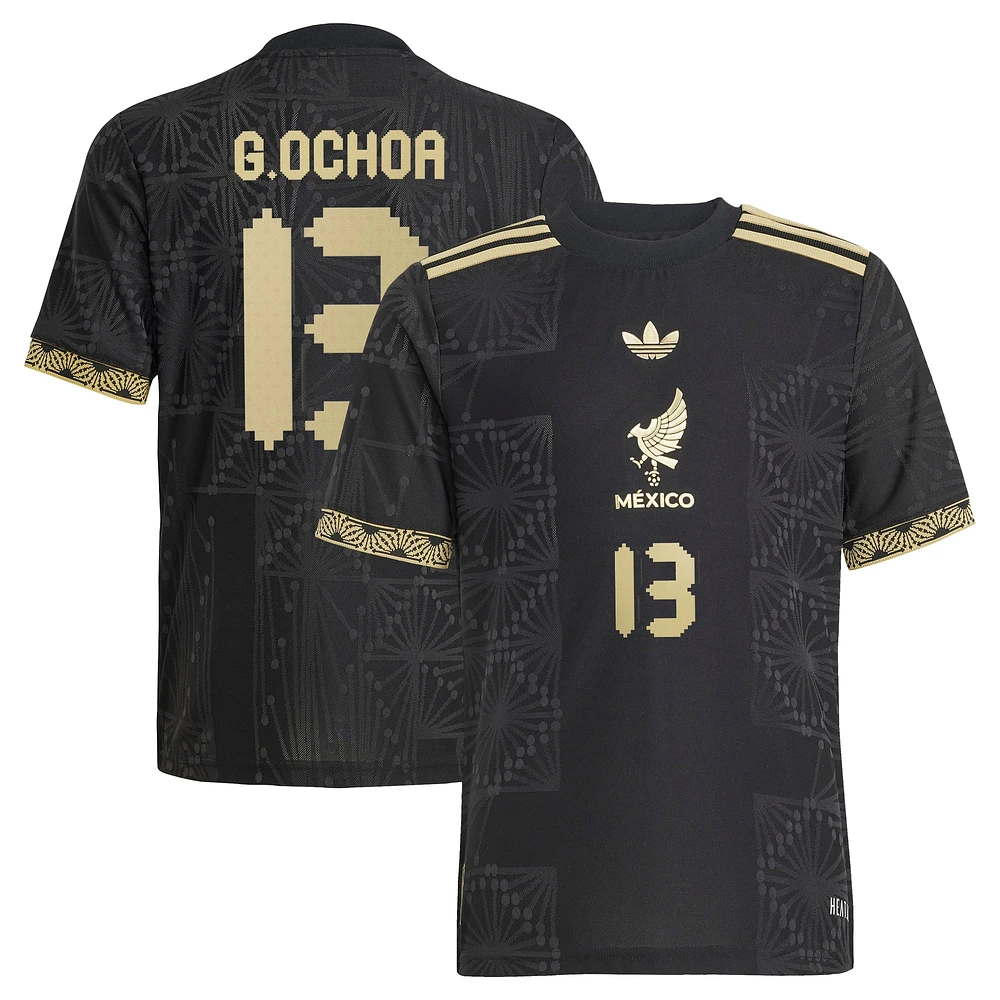 Youth adidas Guillermo Ochoa Black Mexico National Team 2025 Third Authentic Player Jersey